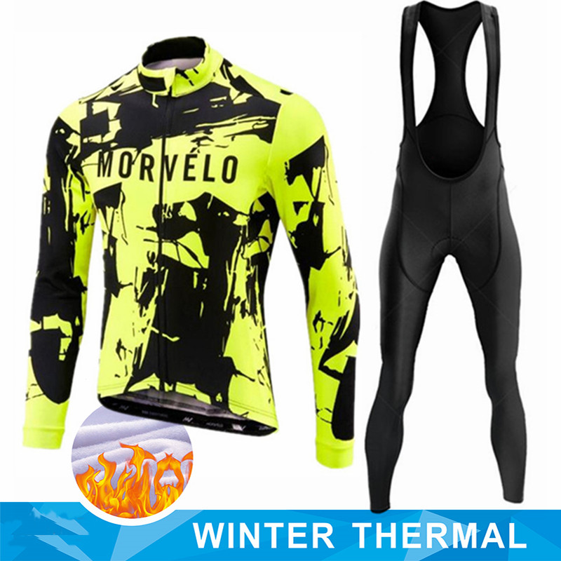 Cycling Gear Waterproof - MORVELO Winter Thermal Fleece Long Sleeve