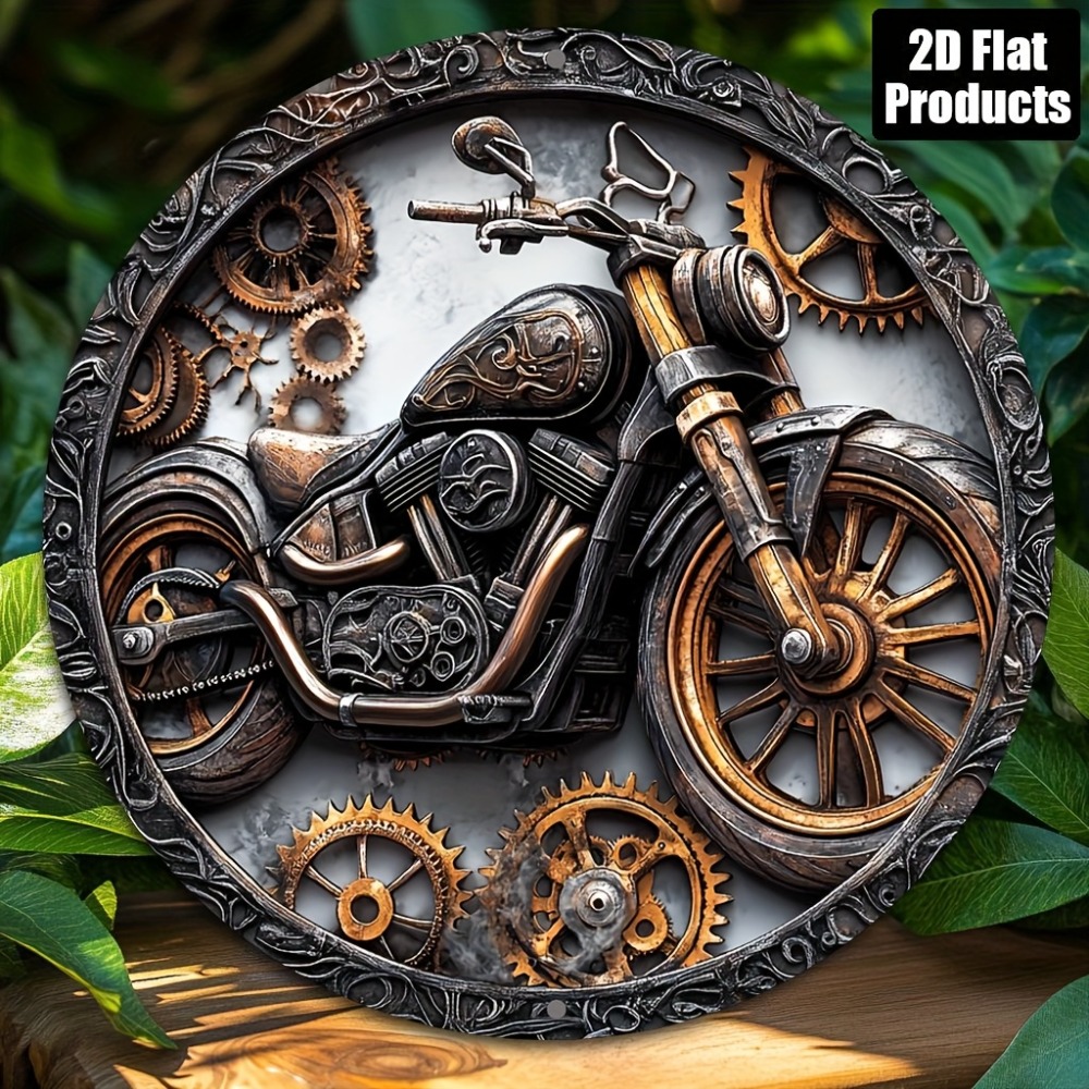 Cycling Gear Gifts - Motor Cycle Vintage Metal Sign -