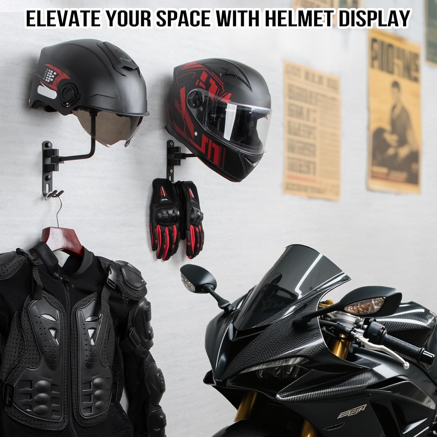 180° Rotating Wall Mount Motor – Cycling Gear Wall Hanger recenzja i cena
