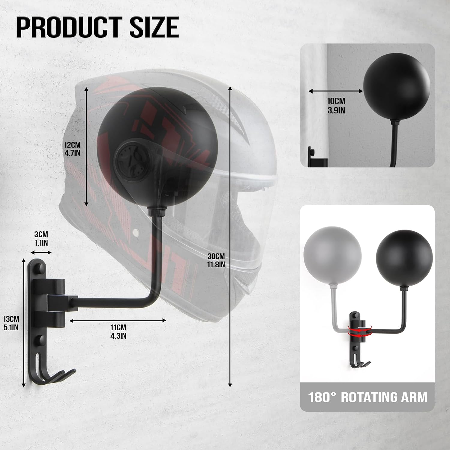 180° Rotating Wall Mount Motor – Cycling Gear Wall Hanger recenzja i cena