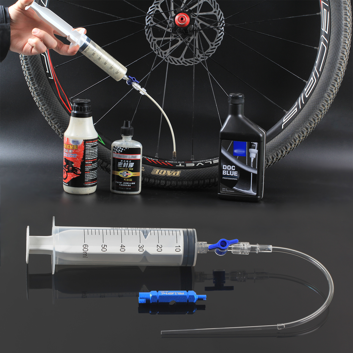 RISK Cycling Bike Bicycle Tube – Tubeless Tire Sealant recenzja i cena