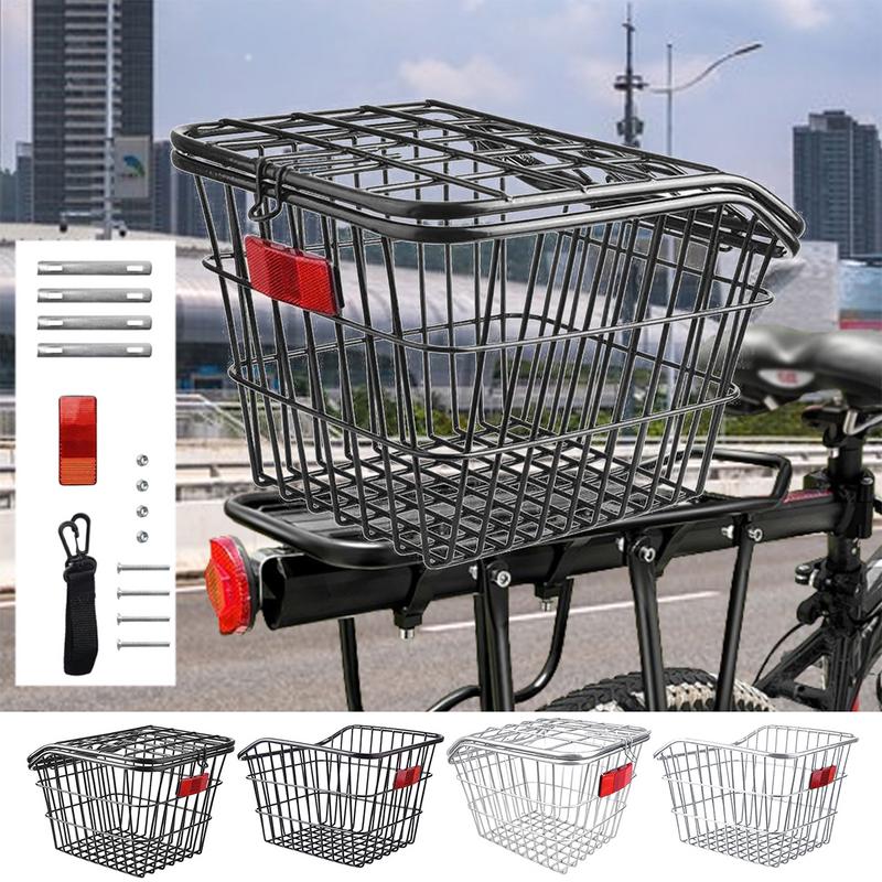 Bike Rear Basket Metal Bicycle – Cycling Gear Shelf recenzja i cena