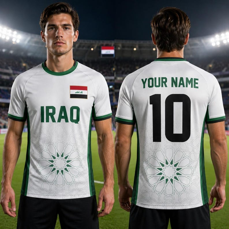 Iraqi football fan jerseys V-n – Cycling Gear Gifts recenzja i cena