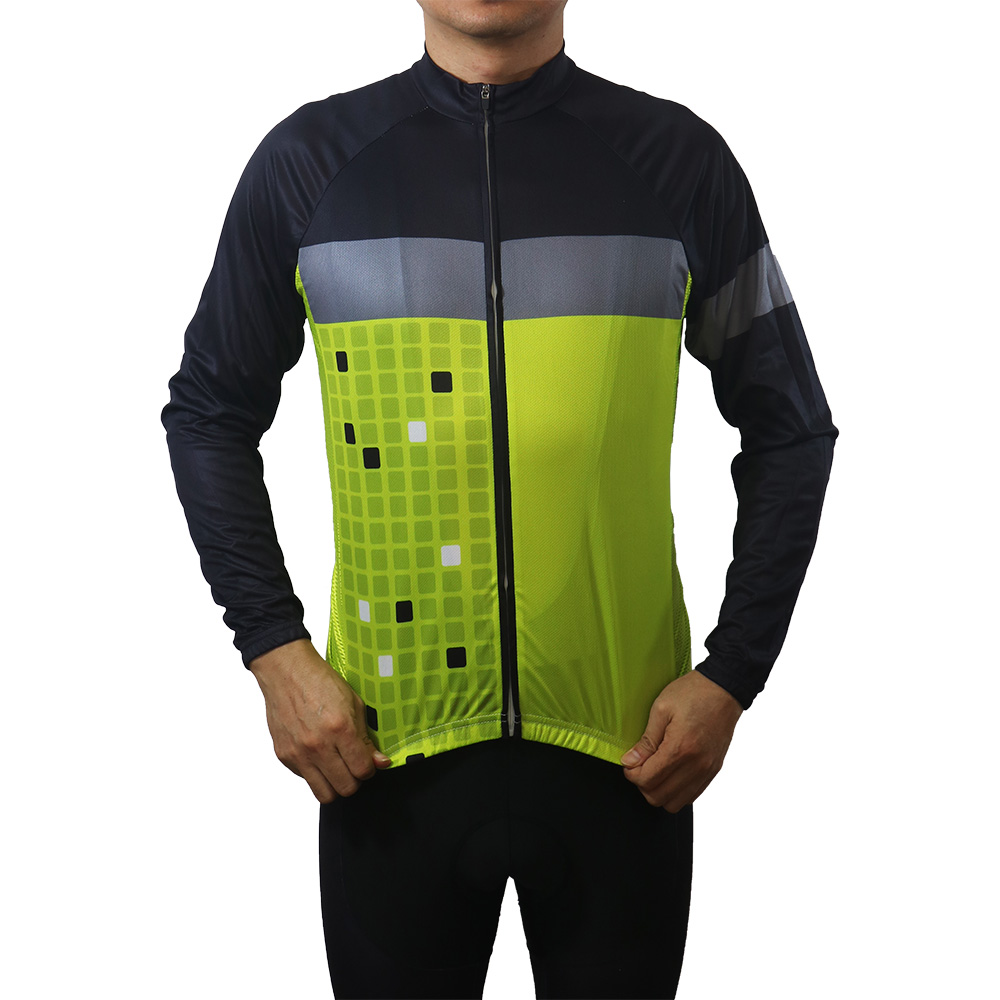Pro cycling Jacket, Green Long – Cycling Gear Lycra recenzja i cena