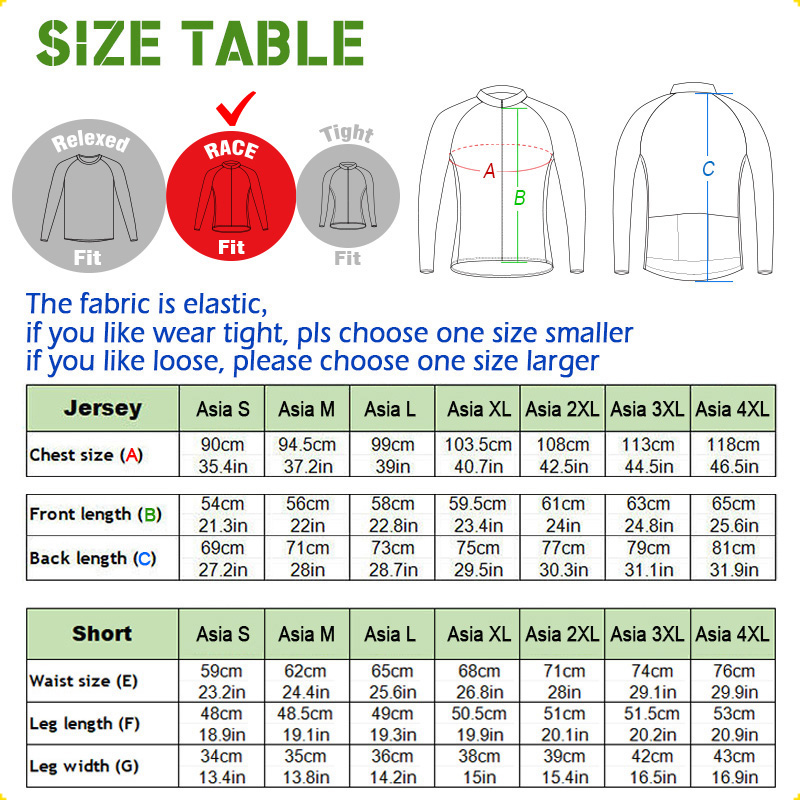 Pro cycling Jacket, Green Long – Cycling Gear Lycra recenzja i cena
