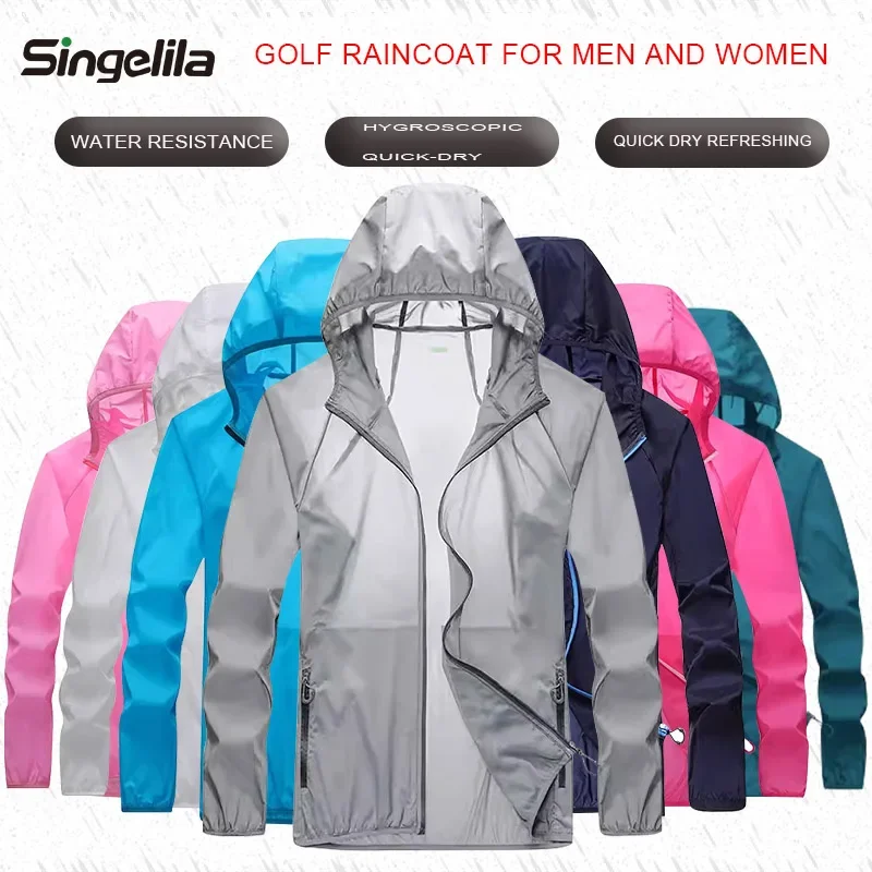 Golf Raincoat Lightweight Jack – Cycling Gear Waterproof recenzja i cena