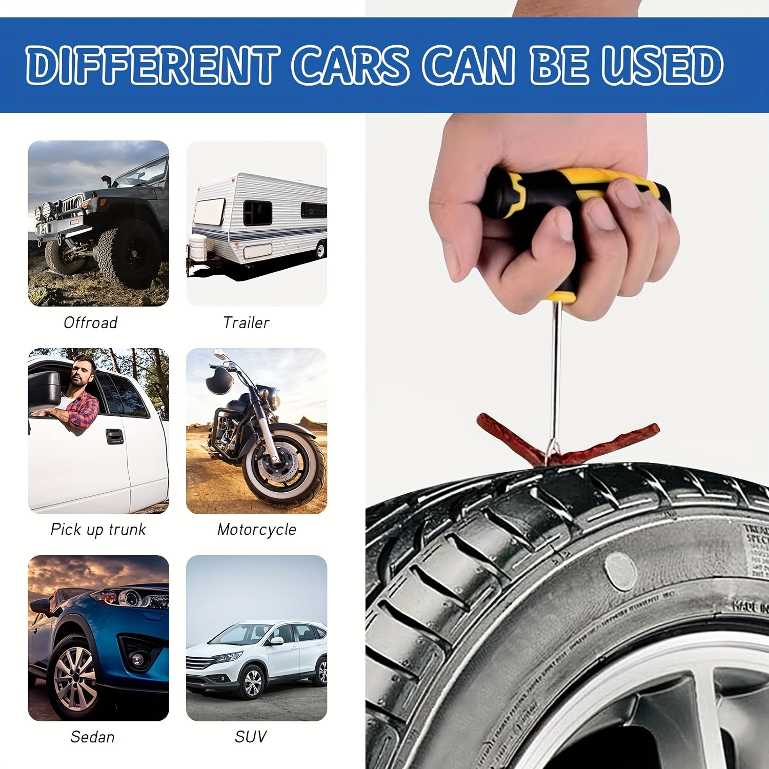 Emergency Heavy Duty Car Tire  – Bike Tube Repair Kit recenzja i cena
