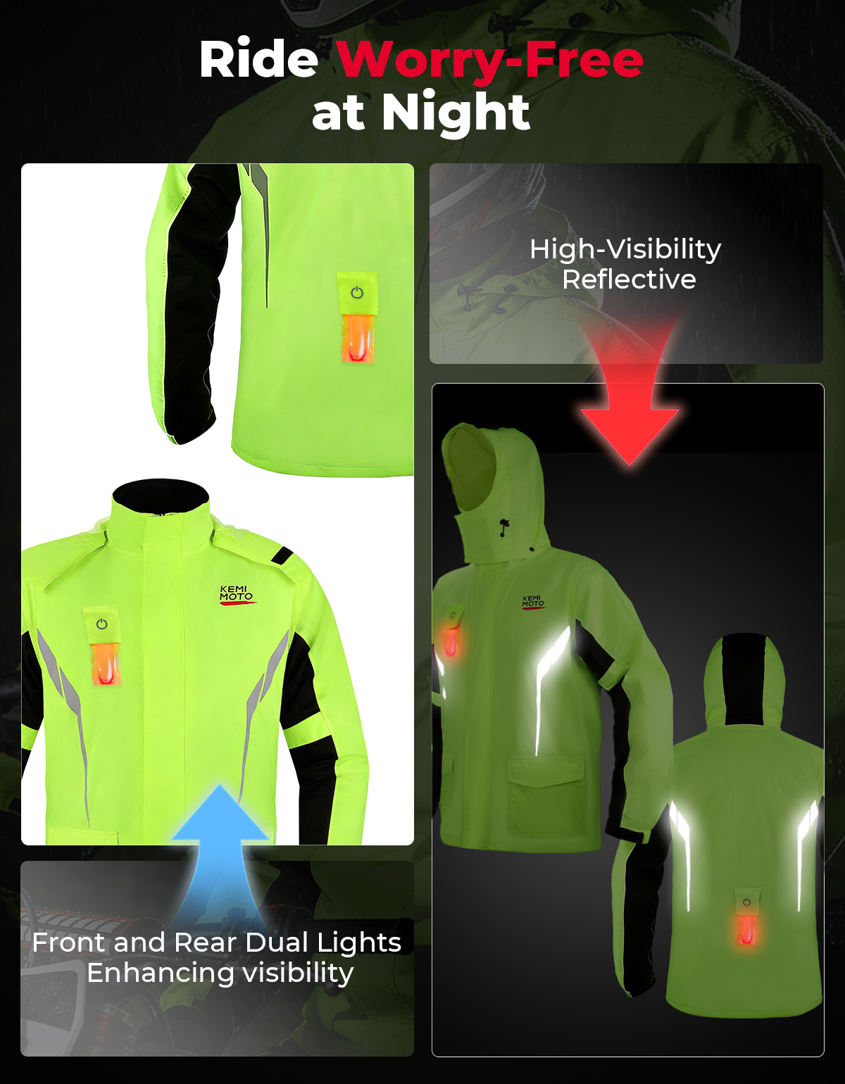 KEMIMOTO Unisex Waterproof Rai – Cycling Gear Waterproof recenzja i cena