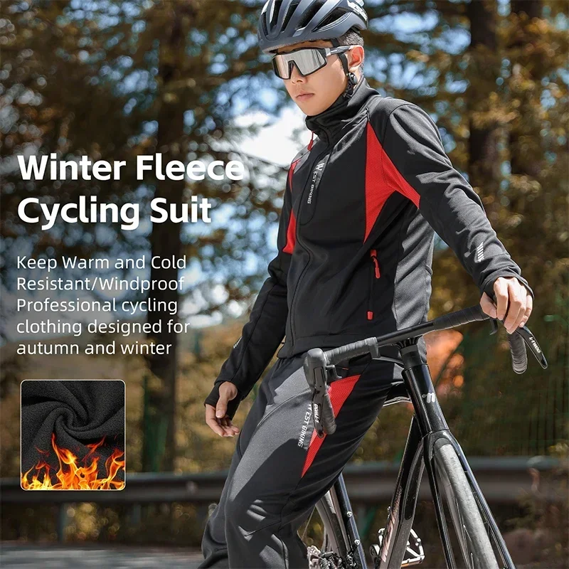 WEST BIKING Men's Winter Cycli – Cycling Gear Lycra recenzja i cena