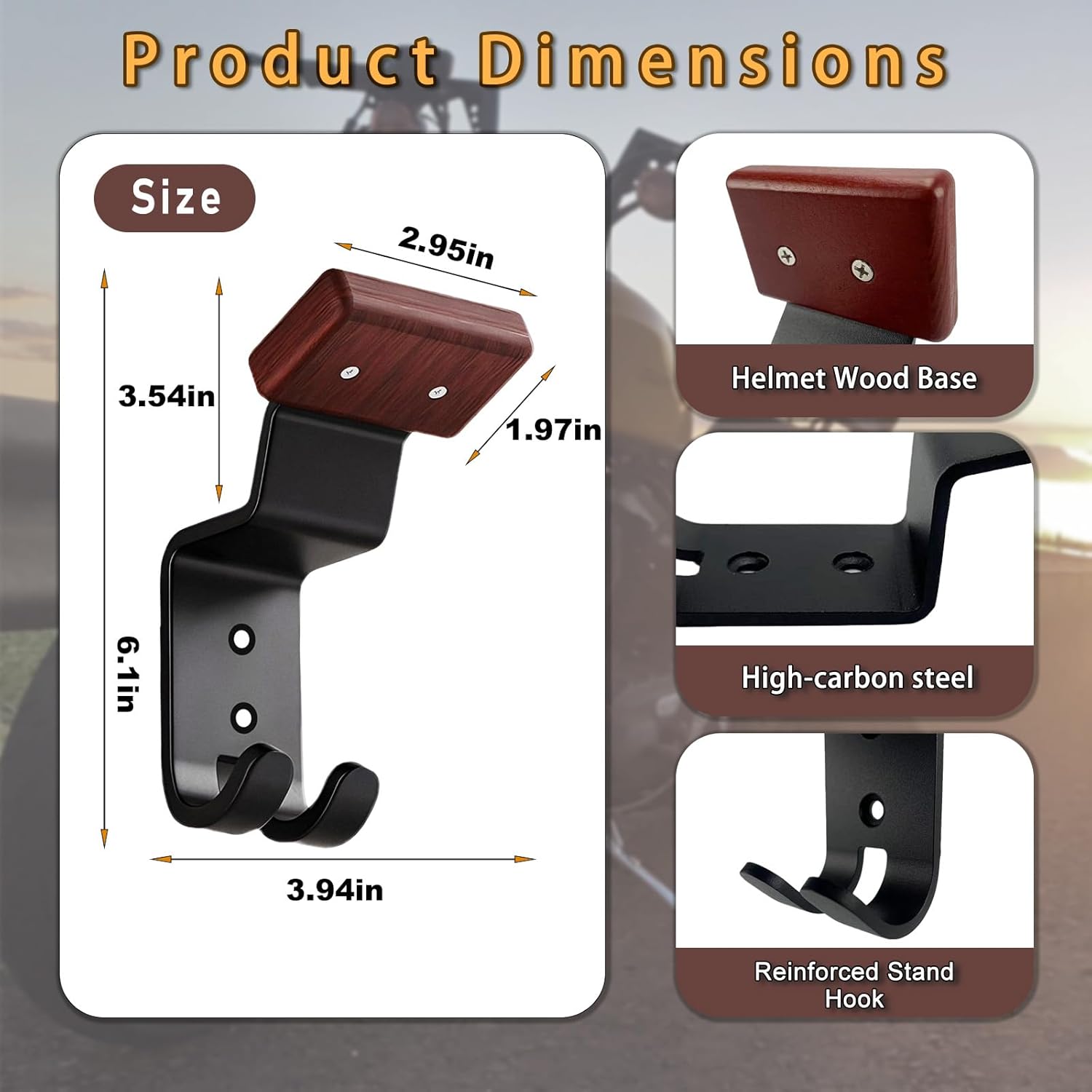 Motorcycle Helmet Holder Wall  – Cycling Gear Wall Hanger recenzja i cena